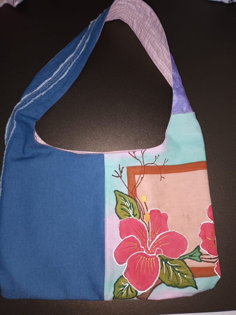 Upcycled Hibiscus Bag
